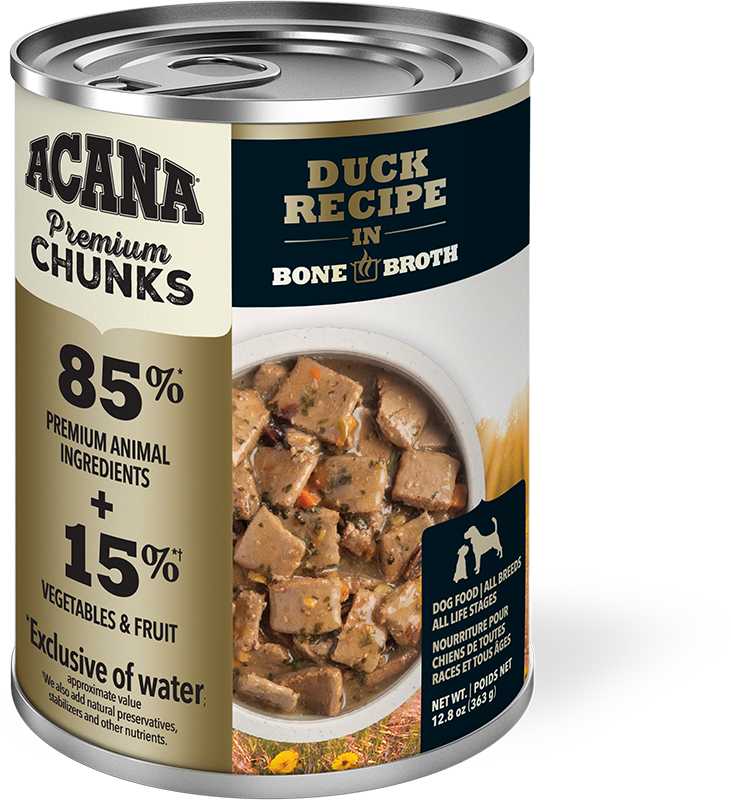 Acana Lata húmedo premium Chunks Duck 363grs - CANOPET