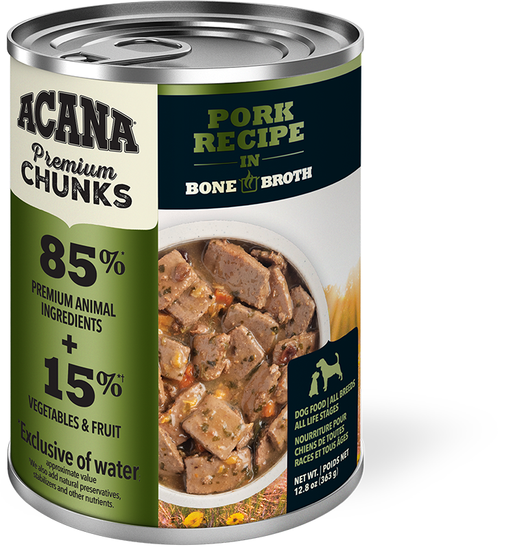 Acana Lata húmedo premium Chunks Pork 363grs - CANOPET