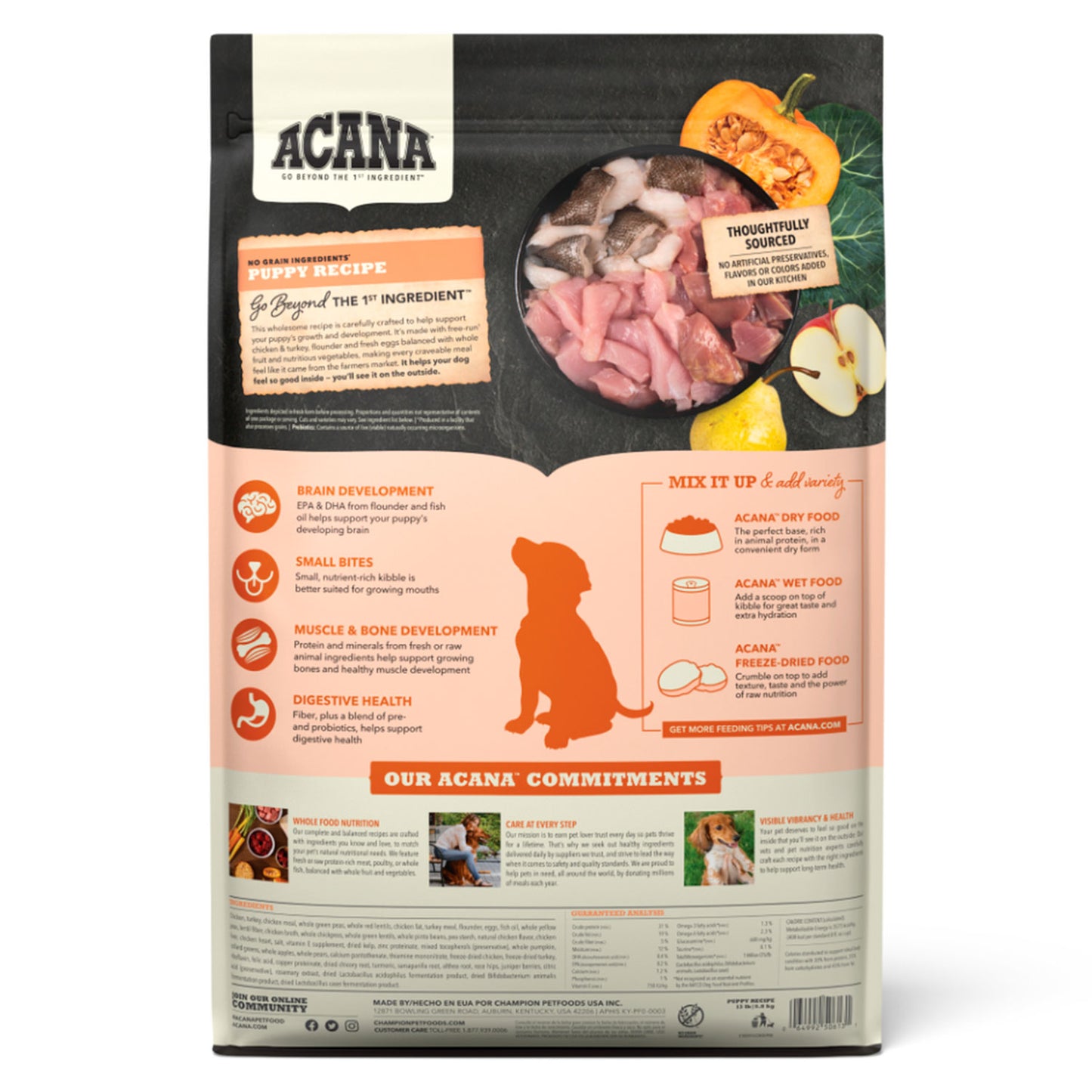 Alimento para perros Acana Puppy ingredientes