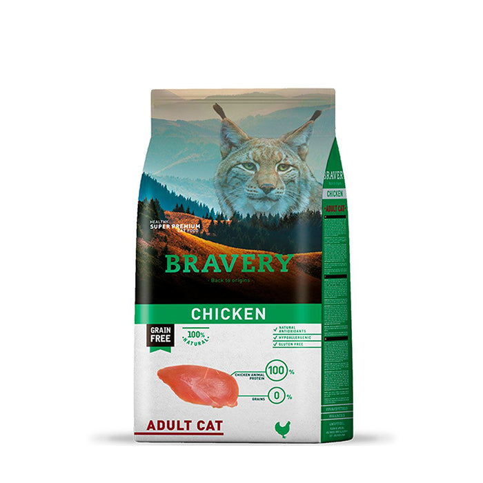 Bravery Gato Adulto Pollo