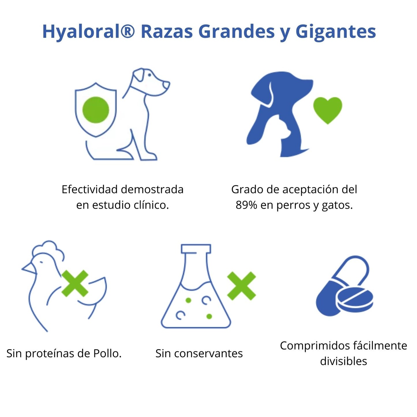 Beneficios Hyaloral raza grande