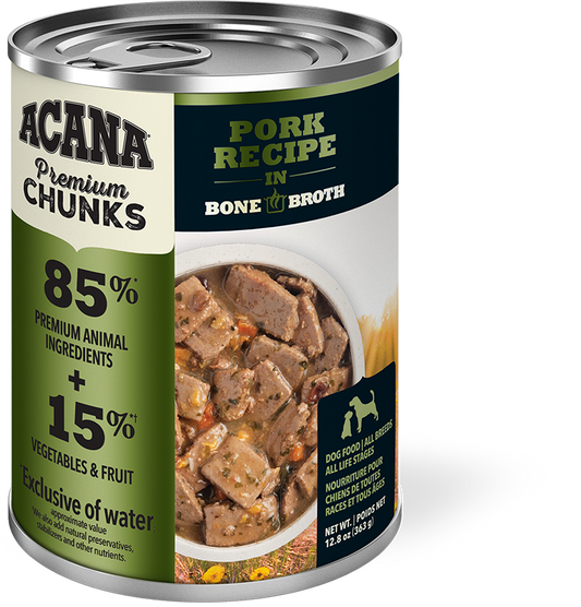 Acana Lata húmedo premium Chunks Pork 363grs - CANOPET