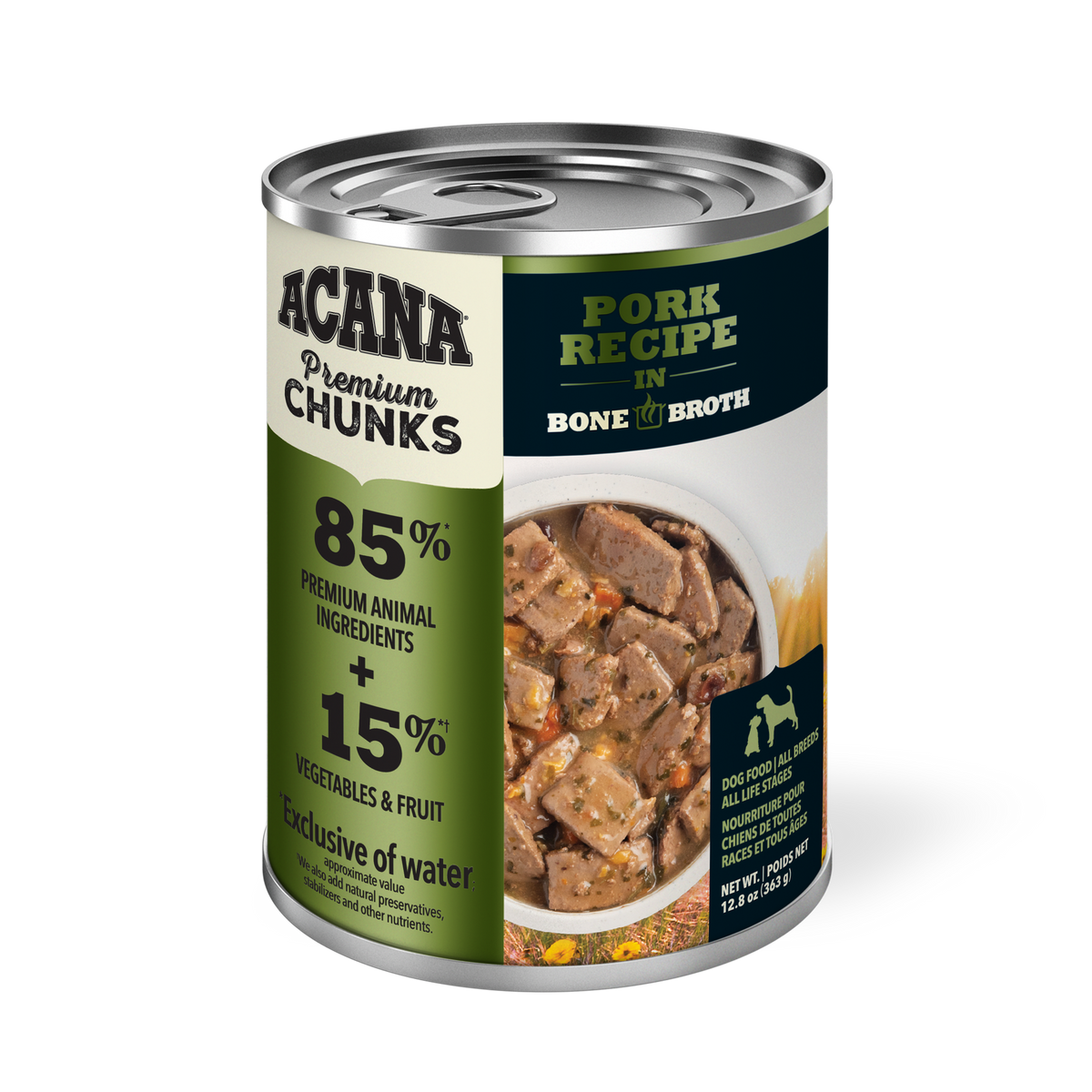 Acana Lata húmedo premium Chunks Pork 363grs