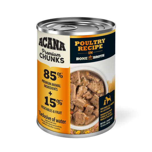 Acana Lata húmedo premium Chunks Poultry 363grs