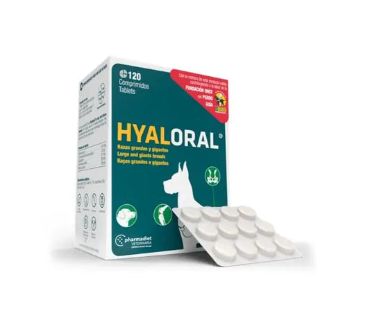 Hyaloral raza grande 120 tabletas