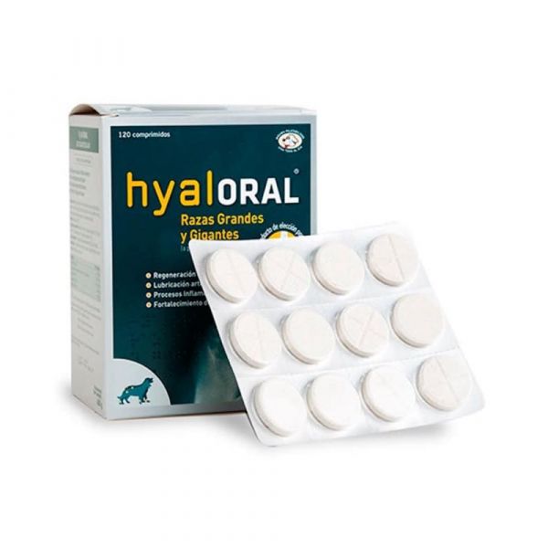 Hyaloral raza grande y gigantes 120 tabletas