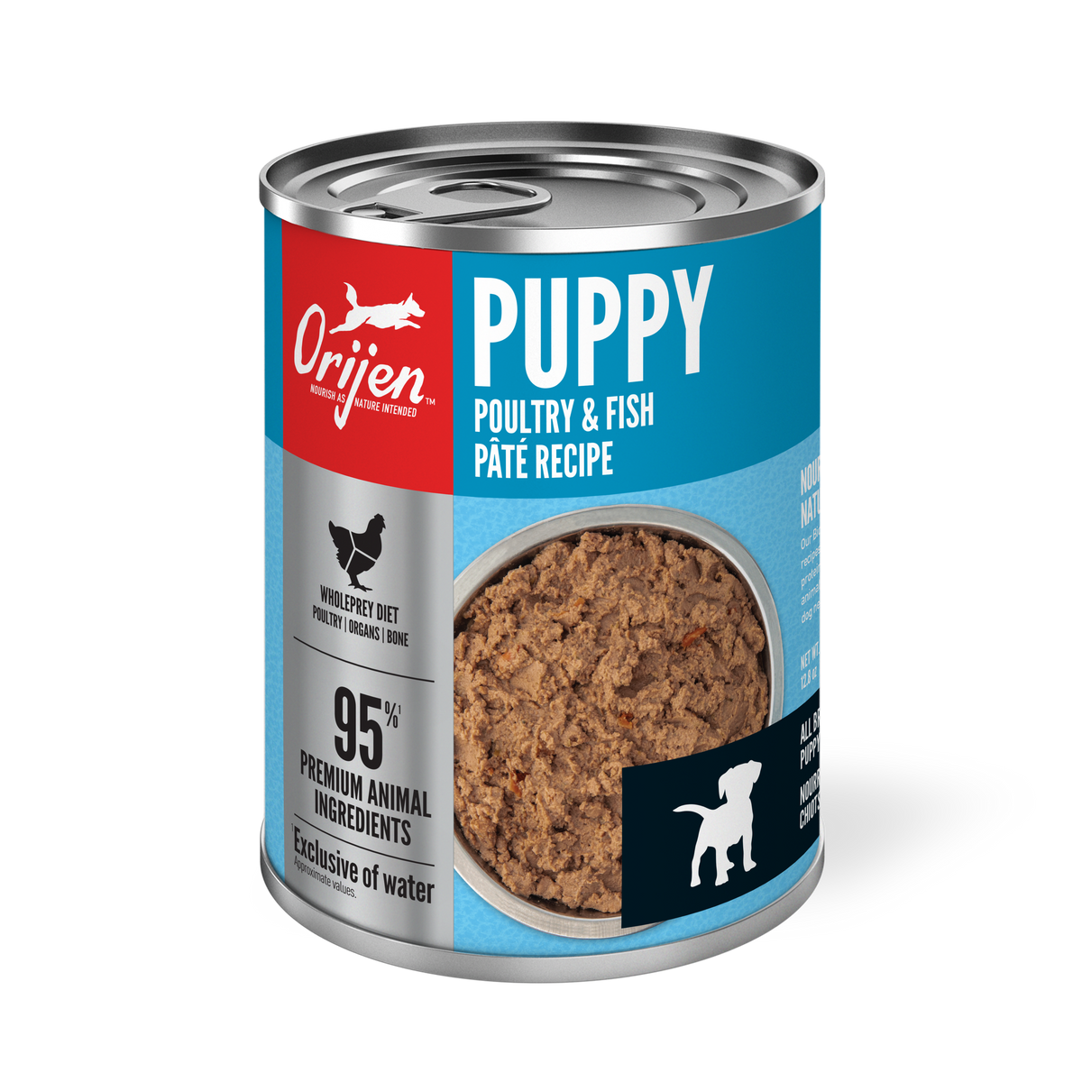 Orijen lata  húmedo premium Paté Puppy Poultry & Fish