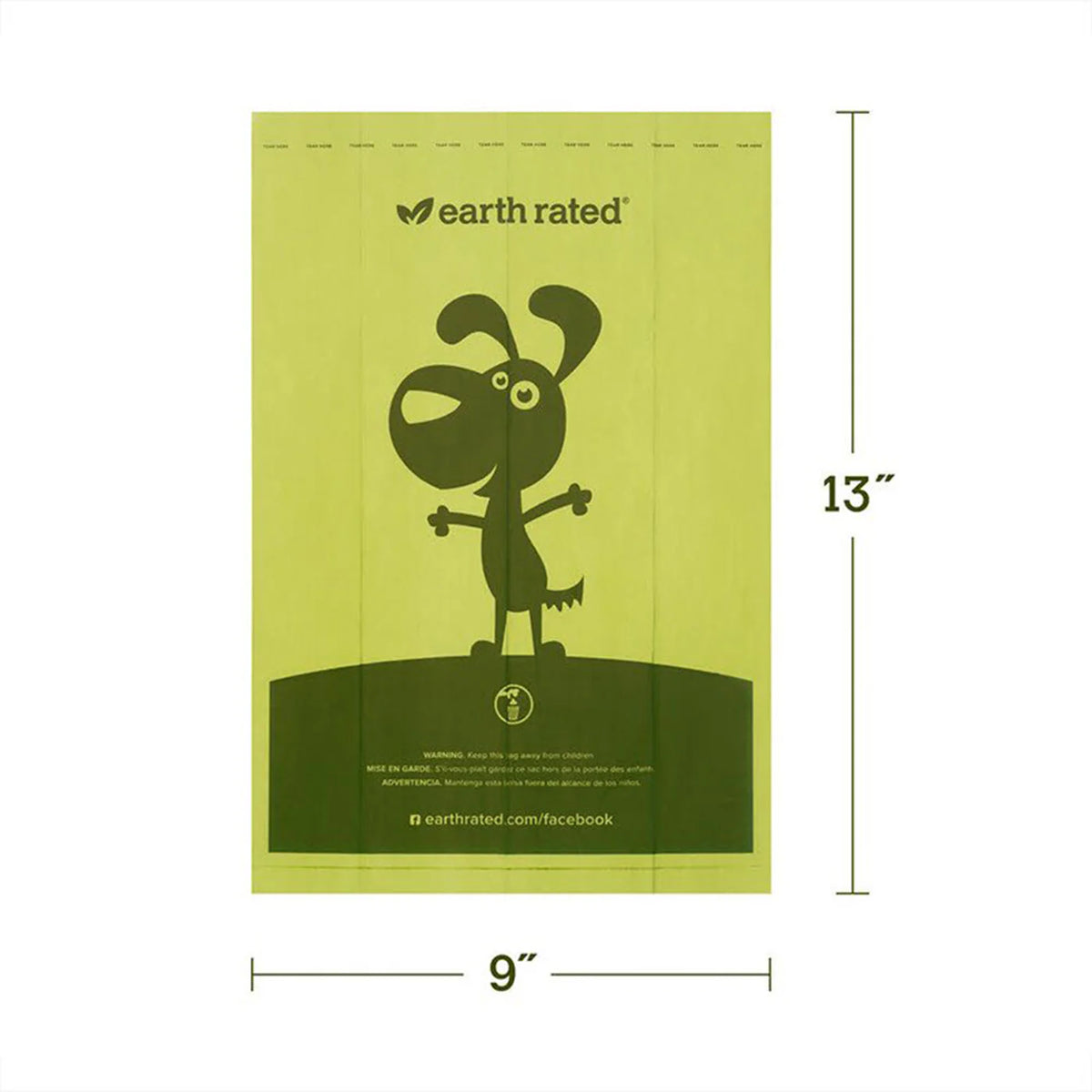 Earth Rated 8 Rollos De Recarga 120 Bolsas