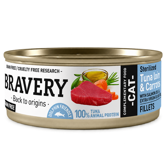 Bravery Gato Esterilizado Atún y Zanahoria 70 gr